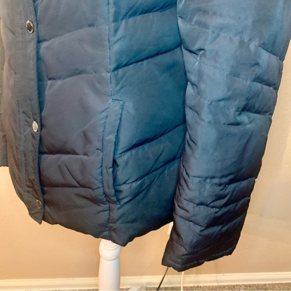 Kenneth Cole Reaction Coat Large Black Puffer Jacket Duckdown Wildfowl Feathers - Picture 8 of 16